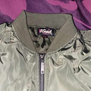 Olive Bomber Jacket